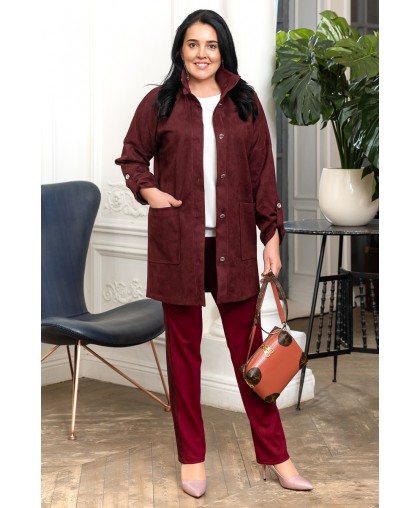 Брюки "МИРА" с эко-замшей Брюки "МИРА" с эко-замшей